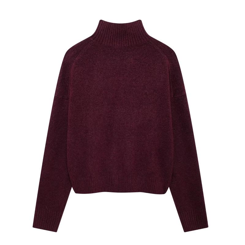 Knitwear | Roll neck Crop jumper – Womens Clothing Knitwear